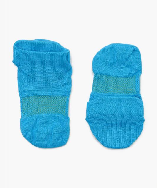 【ケアソク】ととのえる ウォーキング/ブルー ポリエステル コットン/ソックス レディース/CARE:SOKU