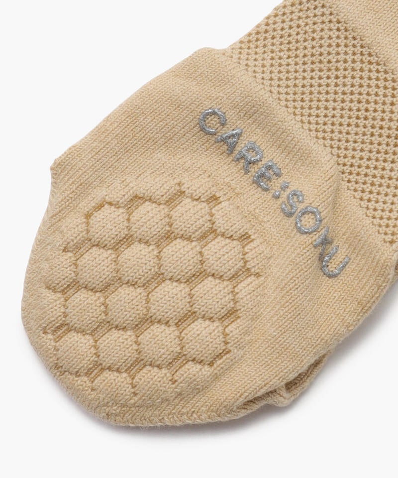 【ケアソク】ととのえる ベーシック/きなこ ポリエステル コットン/ソックス レディース/CARE:SOKU詳細画像3