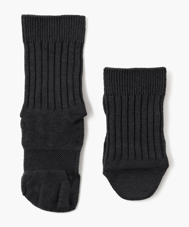 【ケアソク】ととのえる ベーシック/黒ごま ポリエステル コットン/ソックス レディース/CARE:SOKU詳細画像1