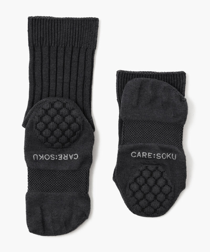 【ケアソク】ととのえる ベーシック/黒ごま ポリエステル コットン/ソックス レディース/CARE:SOKU詳細画像2