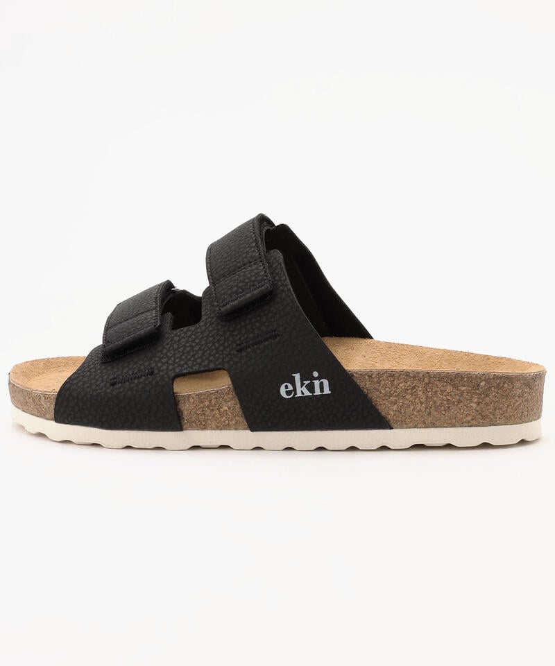 【エクン】アザレア/ブラック リサイクルヴィーガン/サンダル メンズ レディース/ekn AZALEA詳細画像1