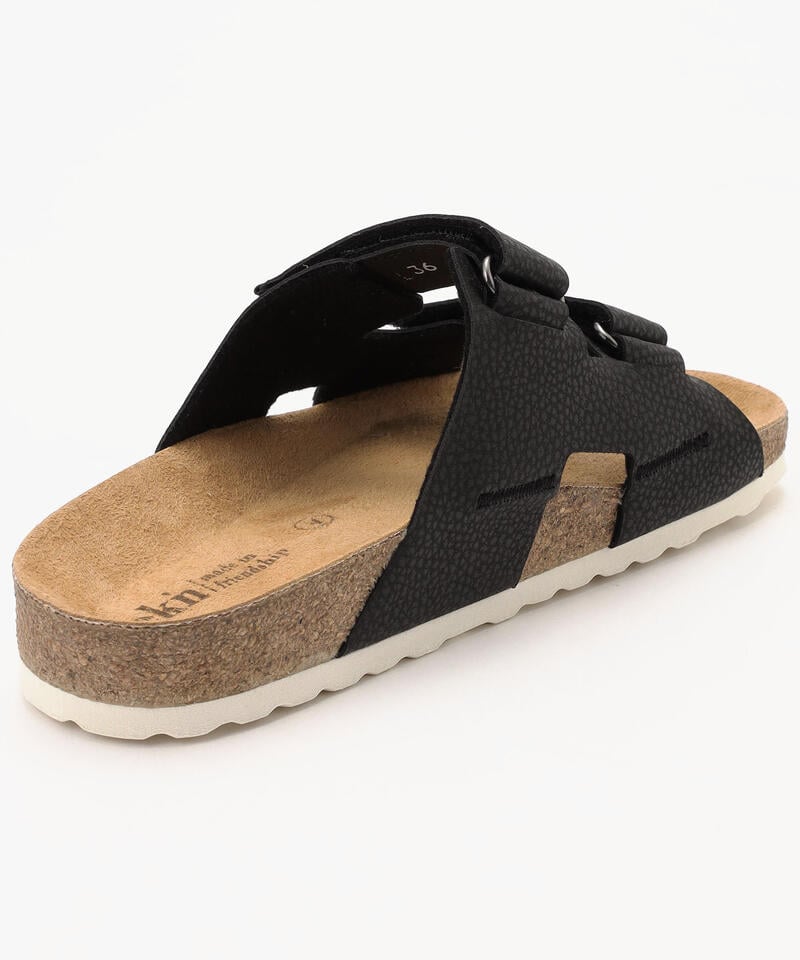 【エクン】アザレア/ブラック リサイクルヴィーガン/サンダル メンズ レディース/ekn AZALEA詳細画像3