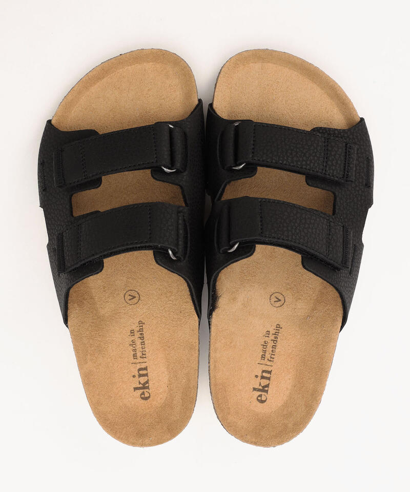 【エクン】アザレア/ブラック リサイクルヴィーガン/サンダル メンズ レディース/ekn AZALEA詳細画像7