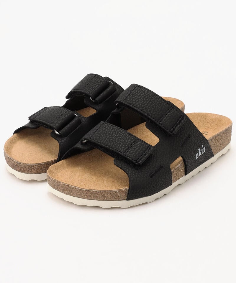 【エクン】アザレア/ブラック リサイクルヴィーガン/サンダル メンズ レディース/ekn AZALEA