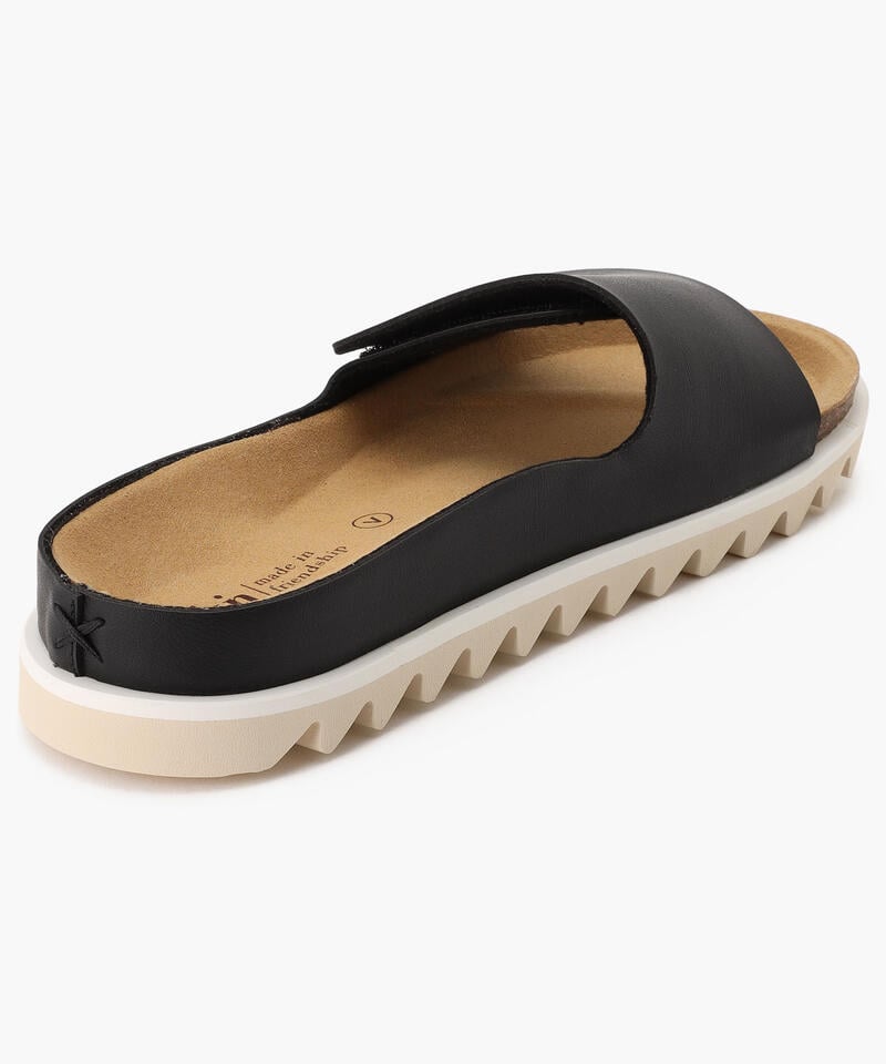 【エクン】パーム/ブラック リサイクルヴィーガン/サンダル メンズ レディース/ekn PALM詳細画像3