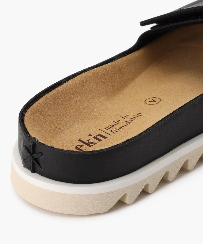 【エクン】パーム/ブラック リサイクルヴィーガン/サンダル メンズ レディース/ekn PALM詳細画像5