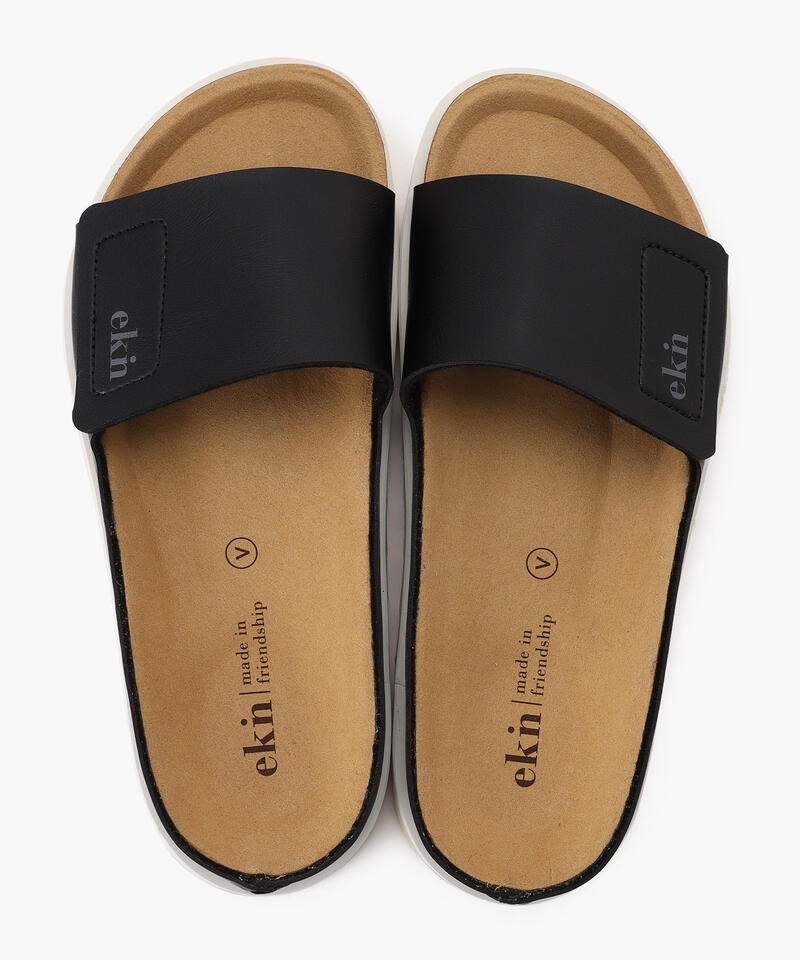 【エクン】パーム/ブラック リサイクルヴィーガン/サンダル メンズ レディース/ekn PALM詳細画像6