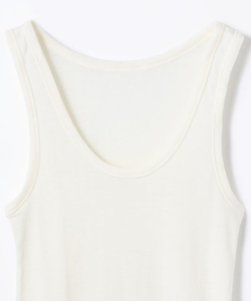 【ヨハ】マリー アンダーシャツ/ホワイト ウール/ノースリーブ レディース/Joha MARIE詳細画像2
