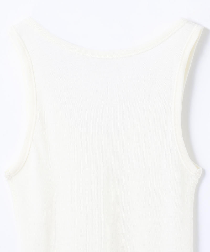 【ヨハ】マリー アンダーシャツ/ホワイト ウール/ノースリーブ レディース/Joha MARIE詳細画像3
