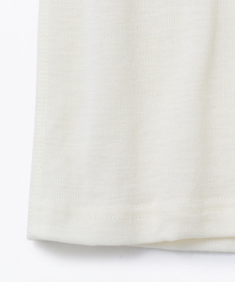 【ヨハ】マリー アンダーシャツ/ホワイト ウール/ノースリーブ レディース/Joha MARIE詳細画像4