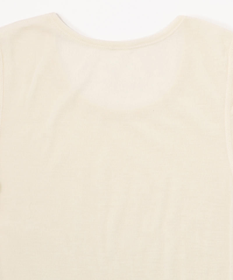 【ヨハ】マリー Tシャツ/ホワイト ウール/カットソー半袖 レディース/Joha MARIE詳細画像3