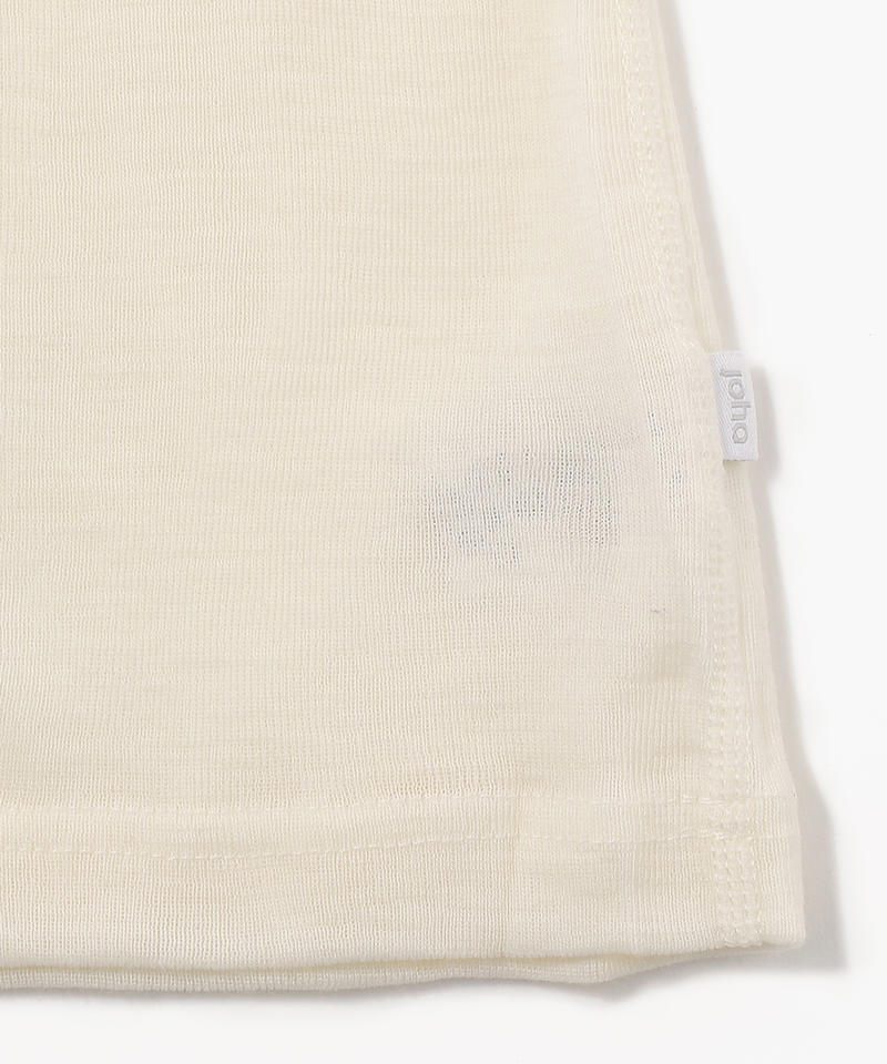 【ヨハ】マリー Tシャツ/ホワイト ウール/カットソー半袖 レディース/Joha MARIE詳細画像5