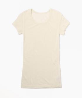 【ヨハ】マリー Tシャツ/ホワイト ウール/カットソー半袖 レディース/Joha MARIE