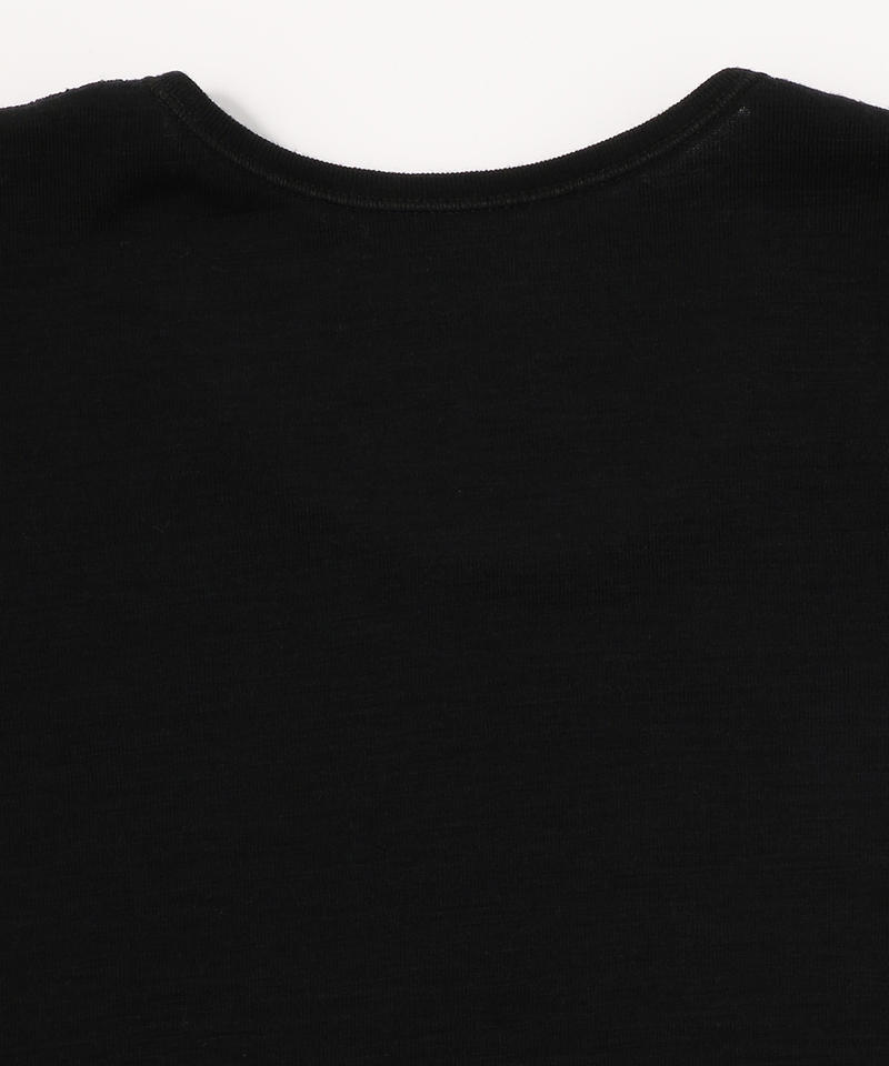 【ヨハ】マリー Tシャツ/ブラック ウール/カットソー半袖 レディース/Joha MARIE詳細画像3