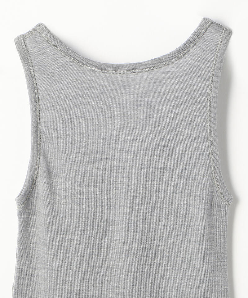 【ヨハ】ローズ アンダーシャツ/ライトグレー ウール/ノースリーブ レディース/Joha ROSE詳細画像3