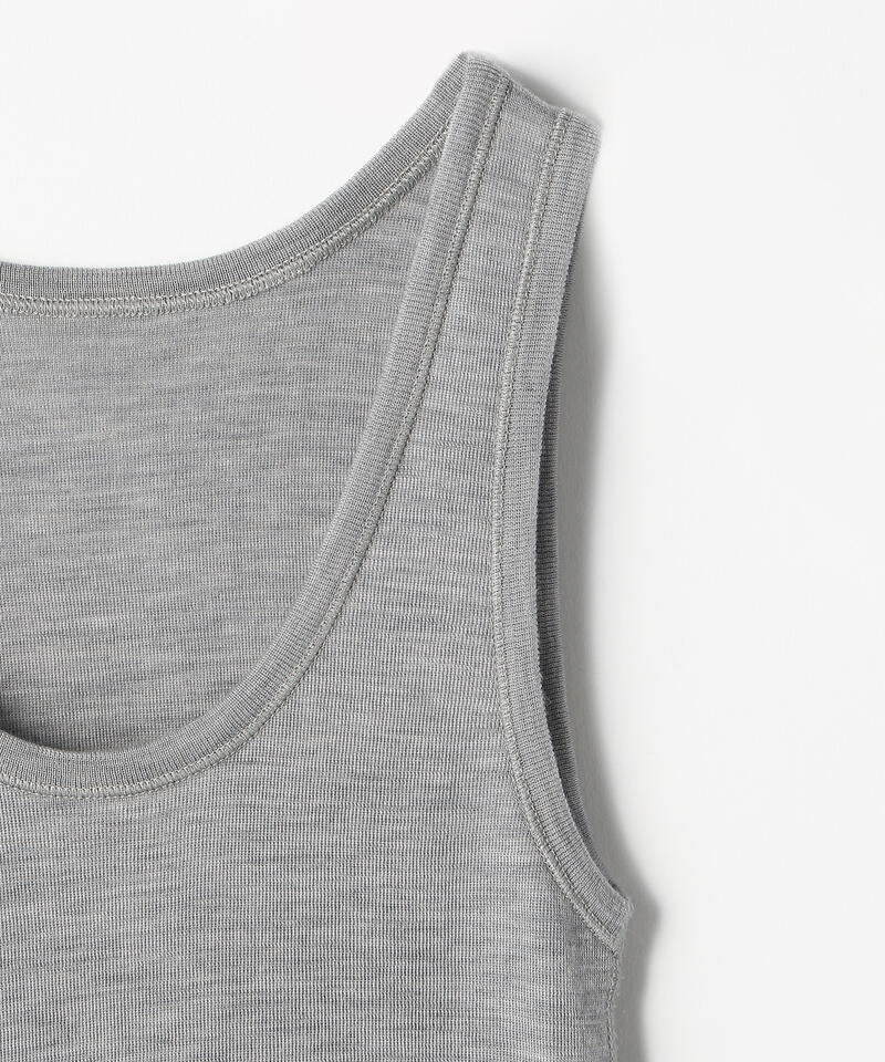 【ヨハ】ローズ アンダーシャツ/ライトグレー ウール/ノースリーブ レディース/Joha ROSE詳細画像4