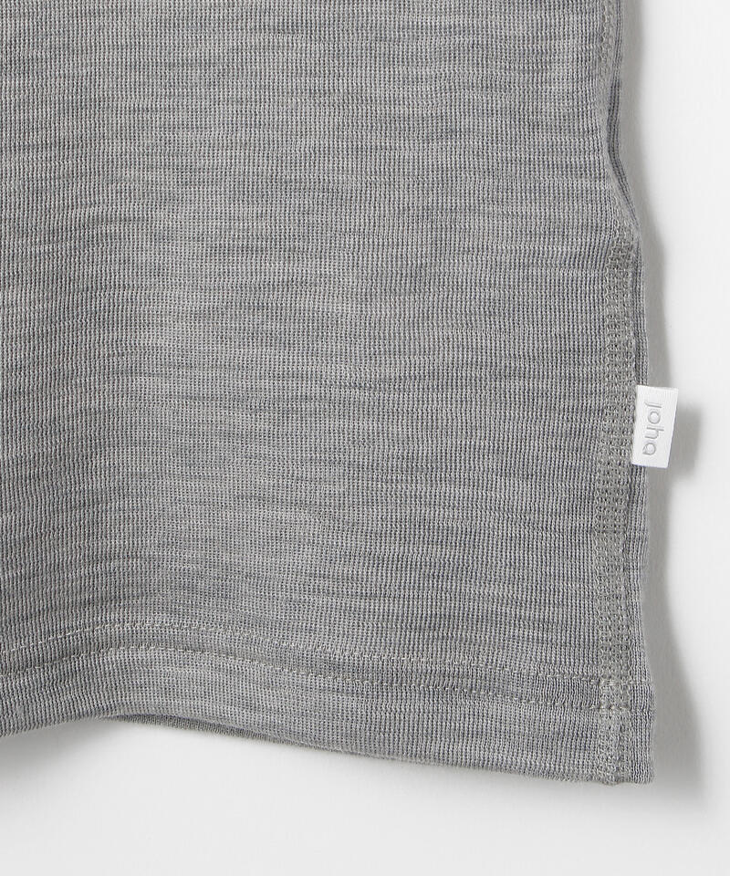 【ヨハ】ローズ アンダーシャツ/ライトグレー ウール/ノースリーブ レディース/Joha ROSE詳細画像5