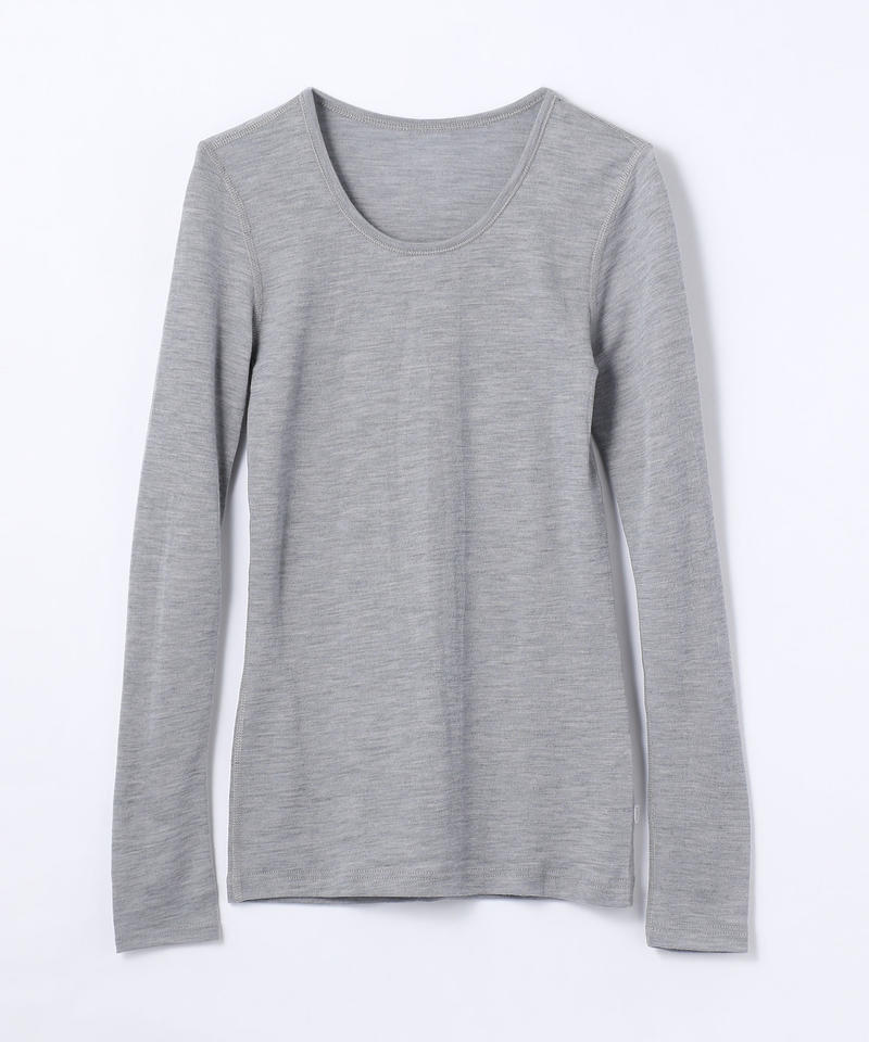 【ヨハ】ローズ ブラウス/ライトグレー ウール/シャツ長袖 レディース/Joha ROSE