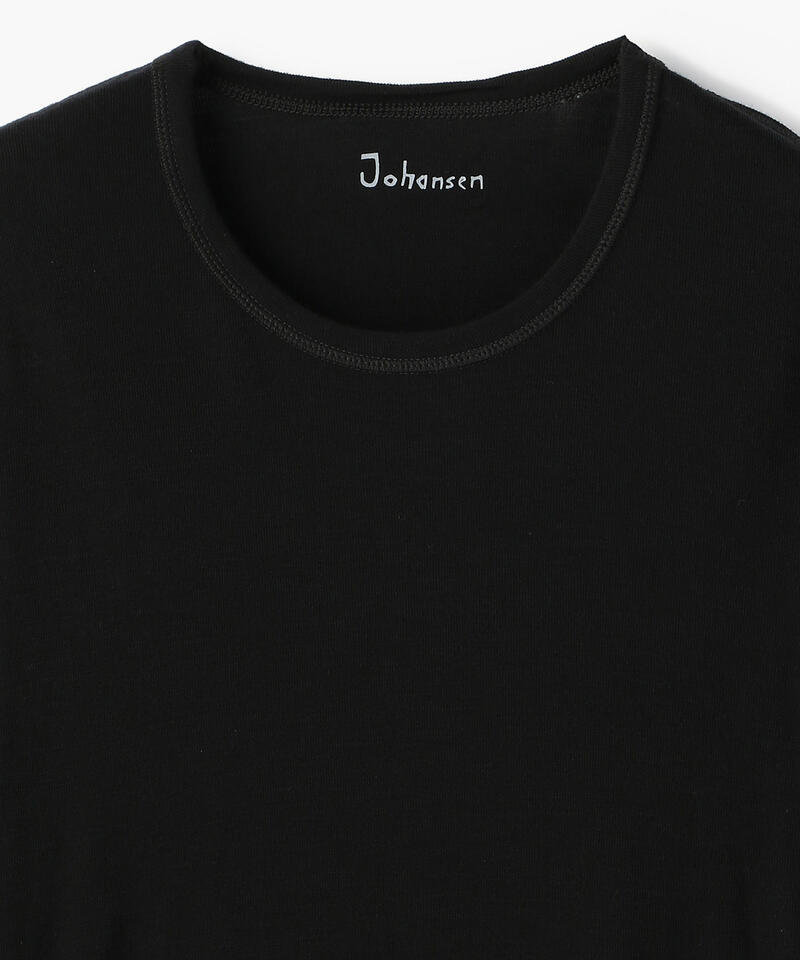 【ヨハ】メンズウール ブラウス/ブラック ウール/カットソー長袖 メンズ/joha MENS WOOL詳細画像2