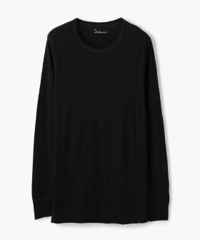 【ヨハ】メンズウール ブラウス/ブラック ウール/カットソー長袖 メンズ/joha MENS WOOL