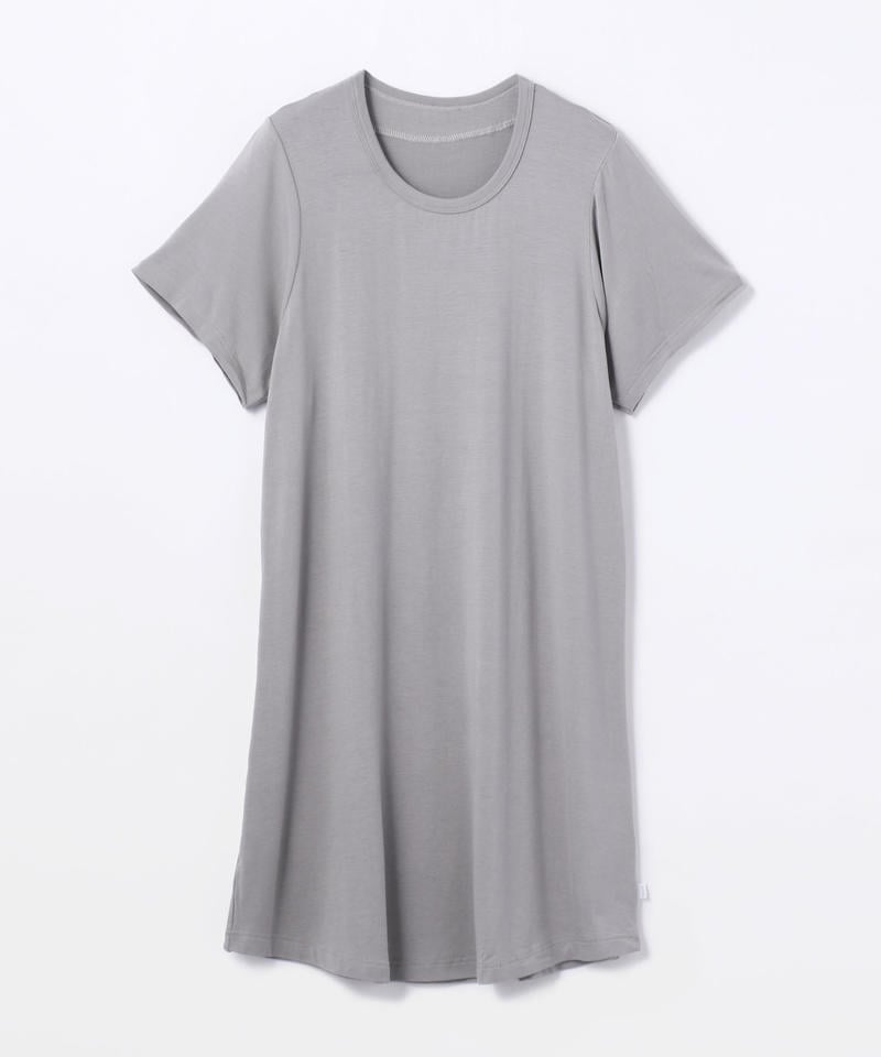 【ヨハ】ルナ ビッグシャツ /グレー バンブーレーヨン/シャツ半袖 レディース/Joha LUNA