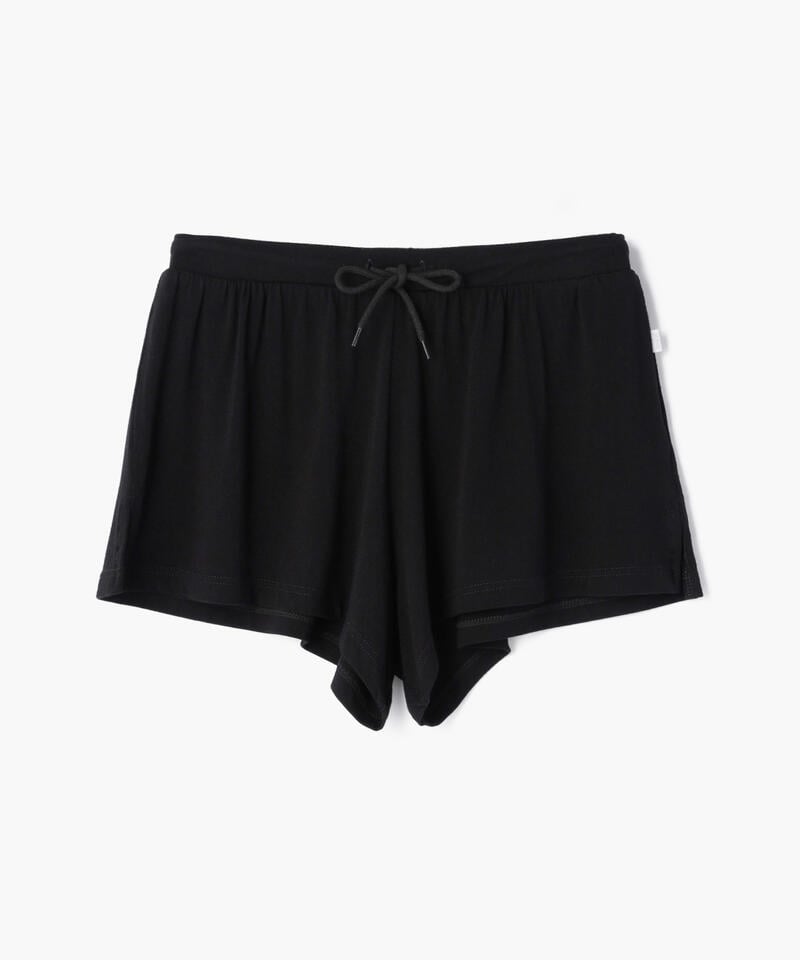 【ヨハ】ルナ バンブーショーツ/ブラック バンブーレーヨン/レディース