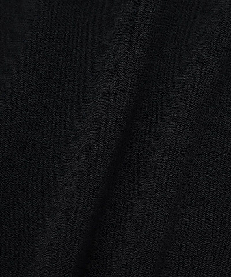 【ヨハ】メンズウール Tシャツ/ブラック ウール/アンダーウェア半袖 メンズ/joha詳細画像6