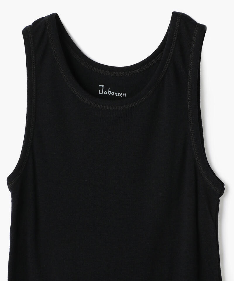 【ヨハ】アンダーシャツ/ブラック ウール/ノースリーブ メンズ/Joha MENS WOOL詳細画像2