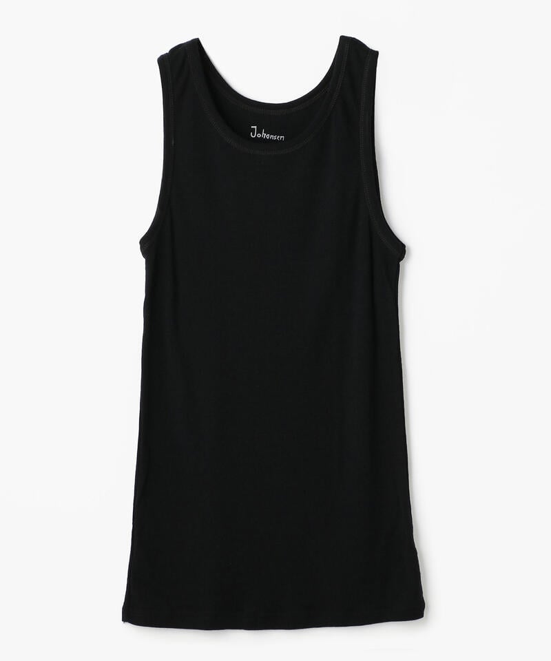 【ヨハ】アンダーシャツ/ブラック ウール/ノースリーブ メンズ/Joha MENS WOOL