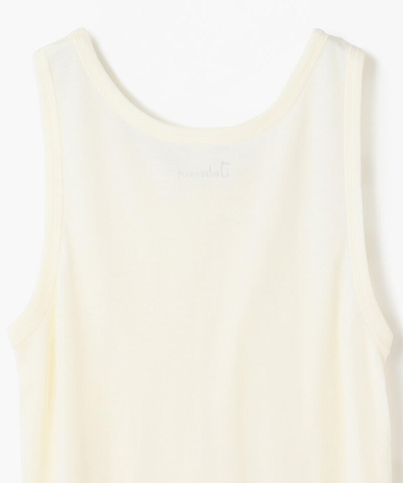 【ヨハ】アンダーシャツ/ホワイト ウール/ノースリーブ メンズ/Joha MENS WOOL詳細画像3