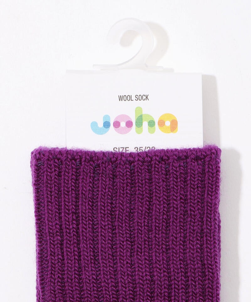 【ヨハ】ウールソックス/オーベルジーン / メンズ レディース/Joha WOOL SOCKS詳細画像2