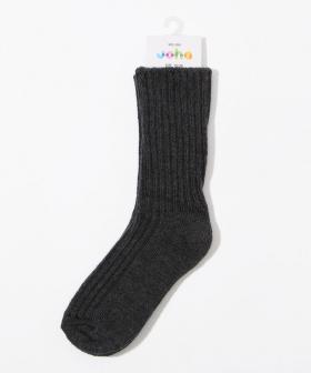 【ヨハ】ウールソックス/アンスラジットメランジェ / メンズ レディース/Joha WOOL SOCKS