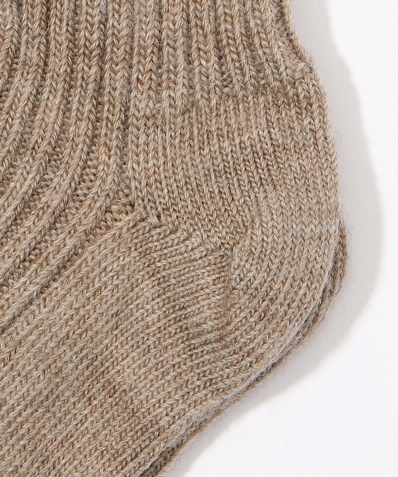 【ヨハ】ウールソックス/サンド メランジェ / メンズ レディース/Joha WOOL SOCKS詳細画像3