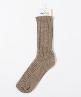 【ヨハ】ウールソックス/サンド メランジェ / メンズ レディース/Joha WOOL SOCKS