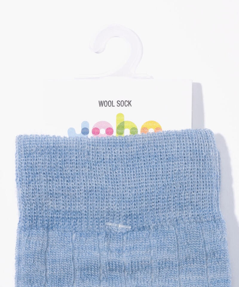 【ヨハ】リブ シン ソックス/ブルー ウール/靴下 メンズ レディース/Joha RIB THIN詳細画像2