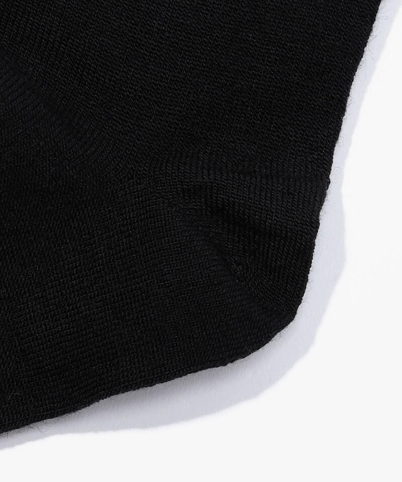 【ヨハ】シン ソックス/ブラック ウール/靴下 メンズ レディース/Joha THIN詳細画像3