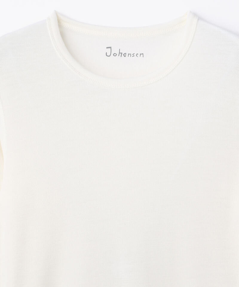 【ヨハ】メンズウール ブラウス/ホワイト ウール/カットソー長袖 メンズ/Joha MENS WOOL BLOUSE詳細画像2