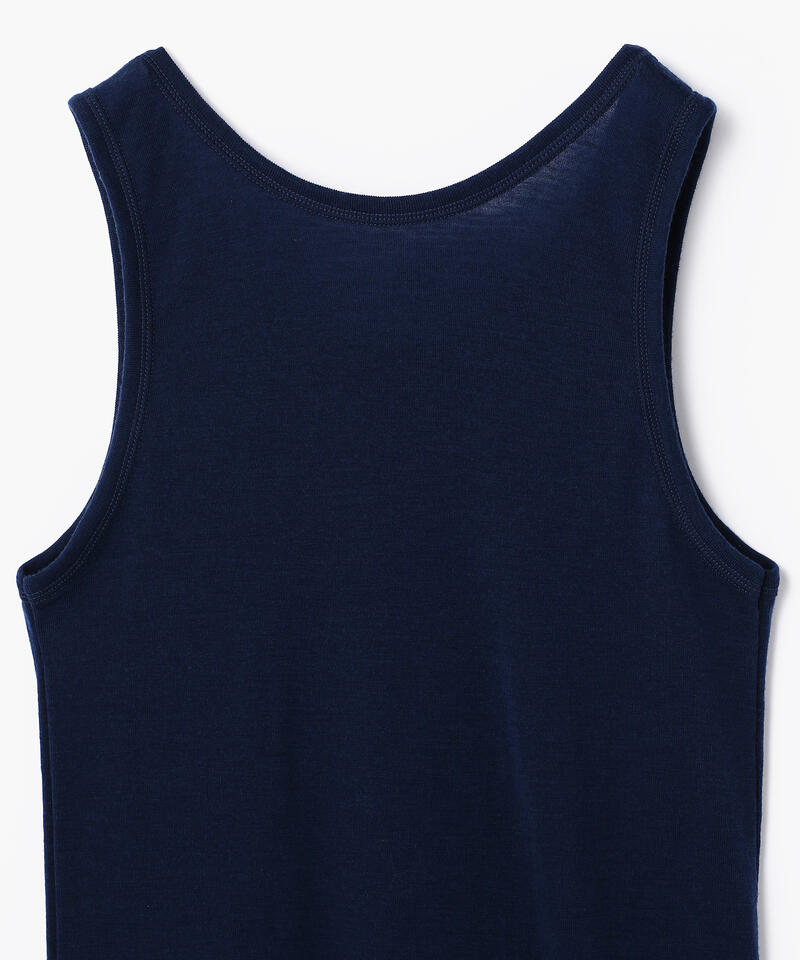 【ヨハ】メンズウール アンダーシャツ/ブルー ウール/ノースリーブ メンズ/Joha MENS WOOL UNDERSHIRT詳細画像3