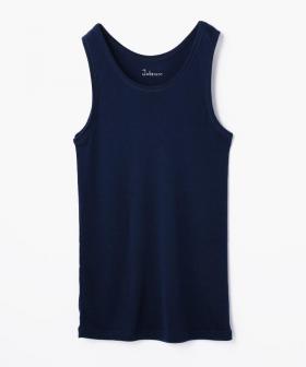 【ヨハ】メンズウール アンダーシャツ/ブルー ウール/ノースリーブ メンズ/Joha MENS WOOL UNDERSHIRT