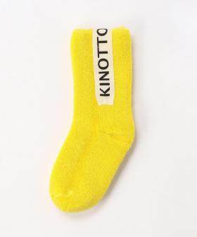 【キノット】リバーシブル パイルソックス/イエロー ナイロン コットン/ キッズ/KINOTTO REVERSIBLE SOCKS