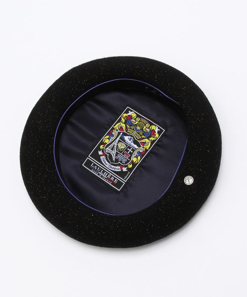 【ロレール】バスク 10型/ブラック ルレックス ウール/ベレー メンズ レディース/BASQUE詳細画像4