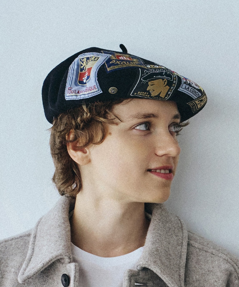 【ロレール】エリダン/ブラック ウール/ベレー メンズ レディース/ERIDAN