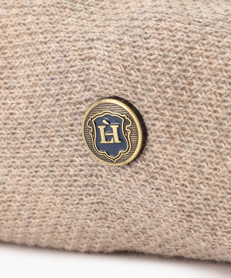 【ロレール】マキシプルムス/グレージュ コットン/ベレー メンズ レディース詳細画像4