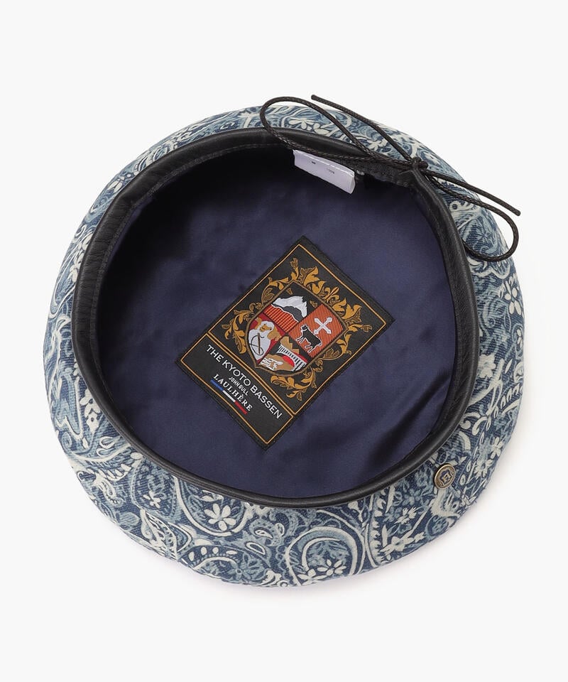 【ロレール×ザ キョウトバッセン】ブルース/ペイズリーライト コットン/ベレー メンズ レディース詳細画像5