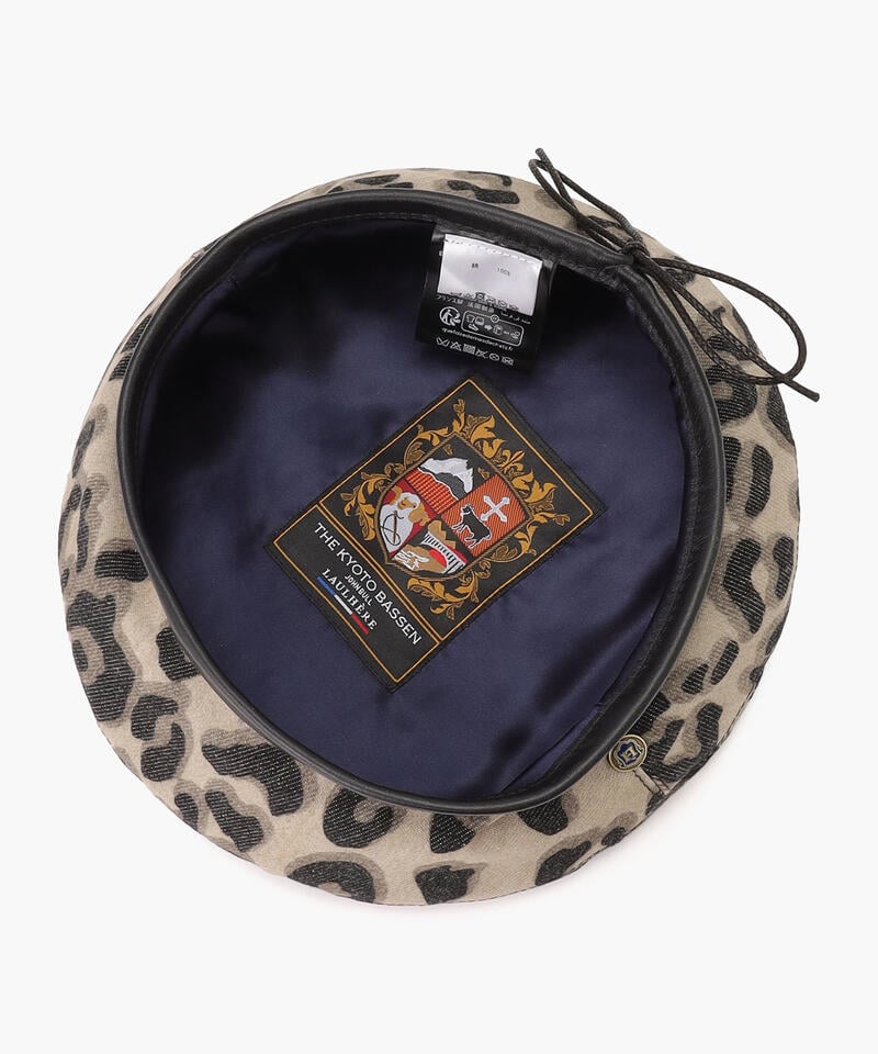 【ロレール×ザ キョウトバッセン】ブルース/レオパード コットン/ベレー メンズ レディース詳細画像5