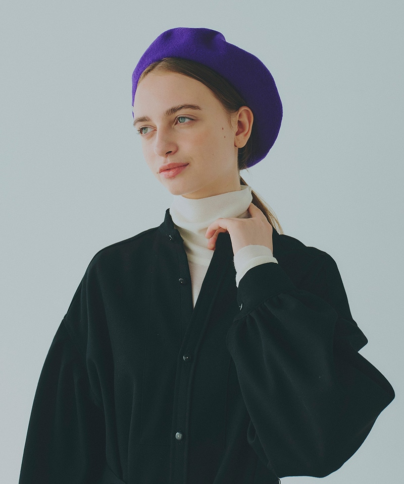 【ロレール】オーセンティック/ミッドナイトプラム ウール/ベレー メンズ レディース