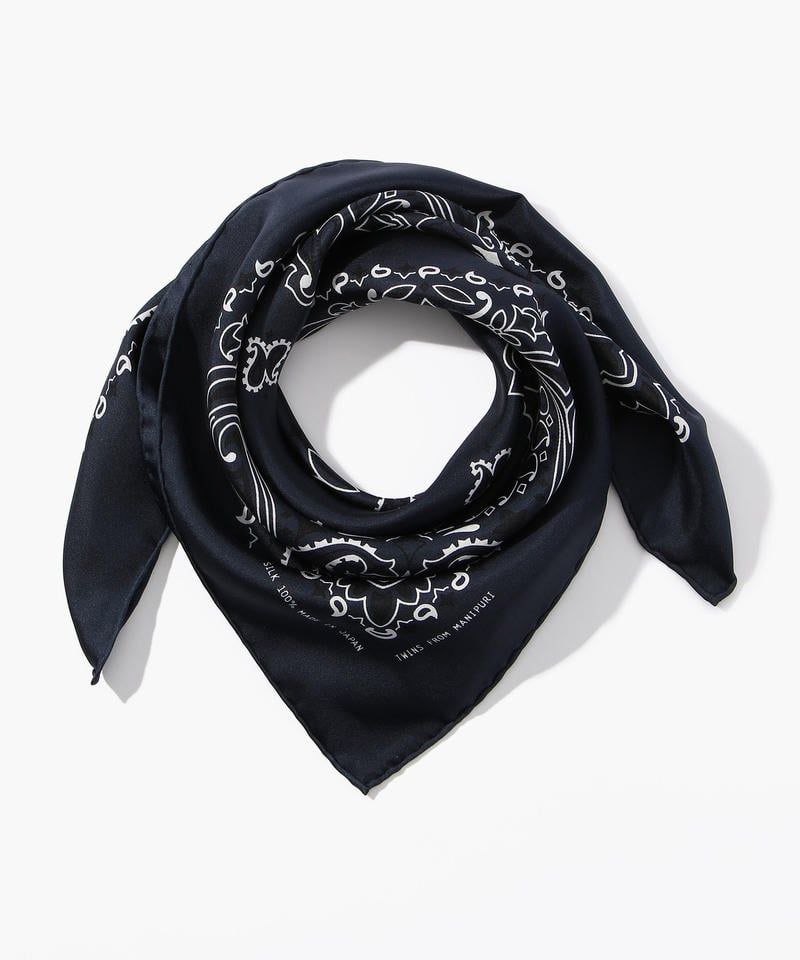 マニプリ シルクスカーフ ペイズリー ネイビー メンズ レディース Manipuri Paisley マフラー ストール Benexy ビルケンシュトック Birkenstock通販 マニプリ シルクスカーフ ペイズリー ネイビー メンズ レディース Manipuri Paisley マフラー ストール Benexy ビルケンシュトック Birkenstock通販