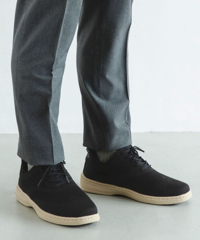 【オーソフィート】レックス ミディアム/ブラック テキスタイル/シューズ メンズ/Orthofeet