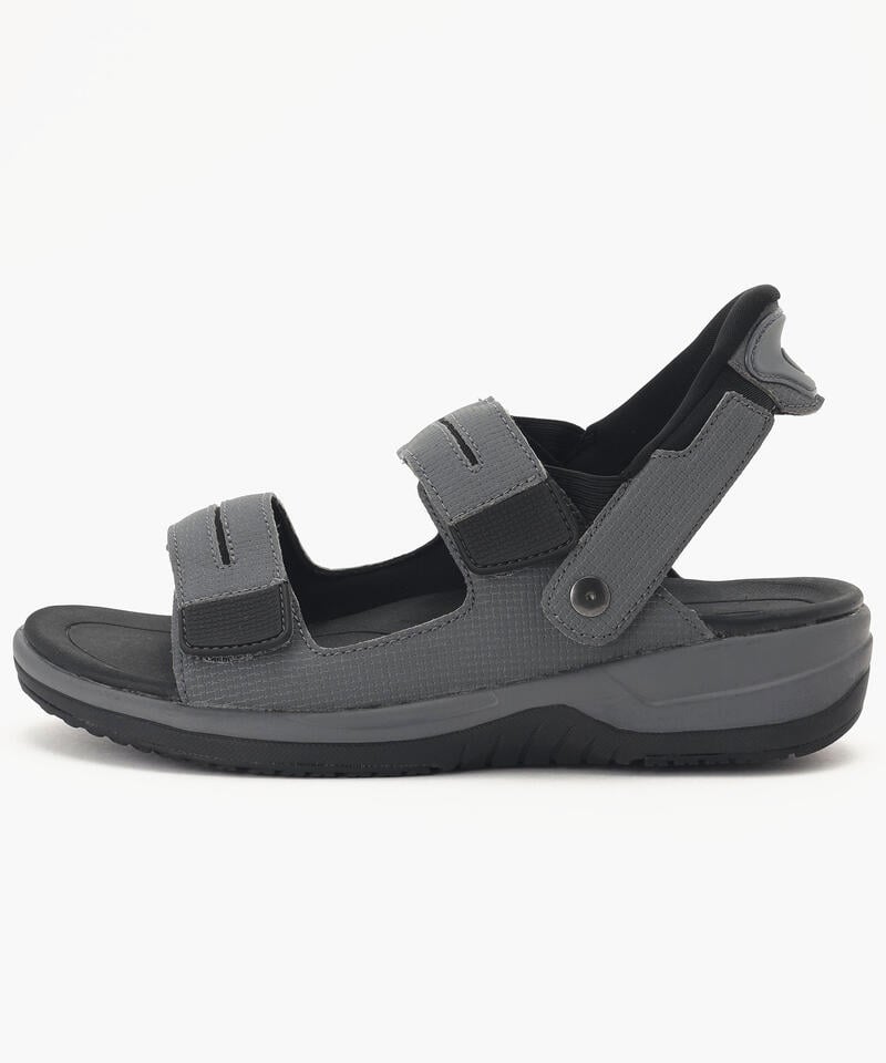 【オーソフィート】ネプチューン ミディアム/グレー マイクロファイバー/サンダル メンズ[伝票入]詳細画像1