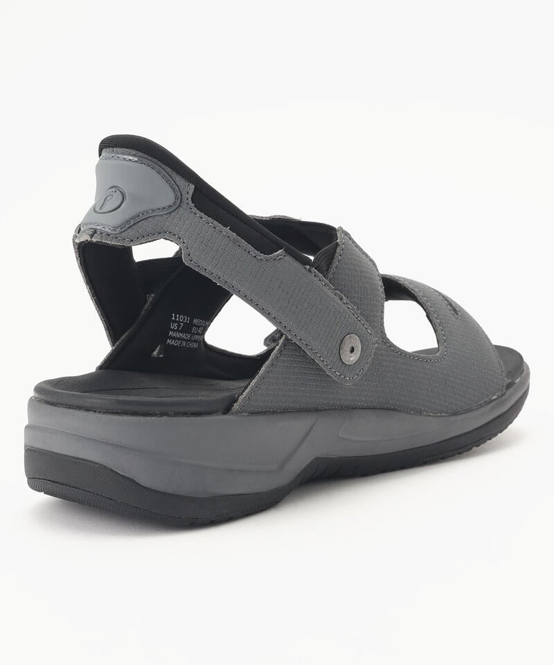 【オーソフィート】ネプチューン ミディアム/グレー マイクロファイバー/サンダル メンズ[伝票入]詳細画像3